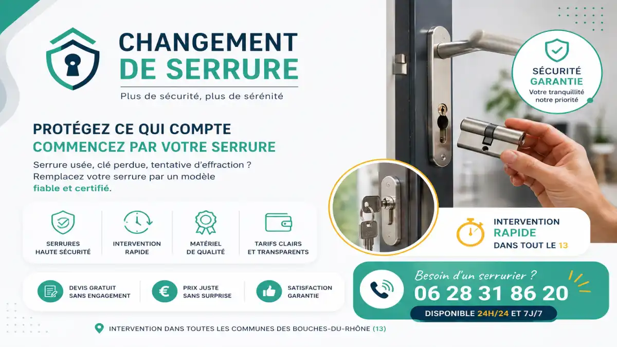 Changement de serrure à Cabriès 24h/24