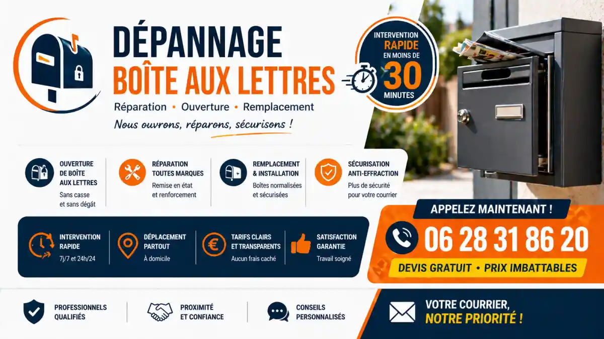 Ouverture boîte aux lettres à Fontvieille