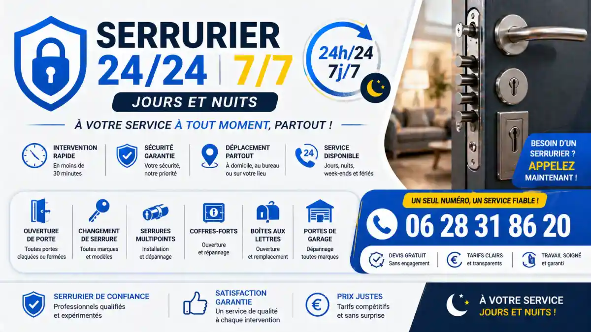 Dépannage serrurier à Rousset urgence 24h